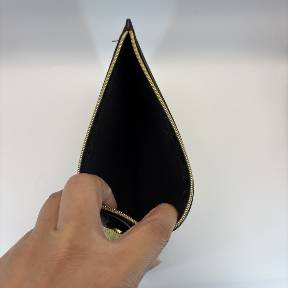 Stella Mccartney Black Gold Eyeglasses Sunglasses Travel Cosmetic Pouch Clutch - Picture 5 of 8